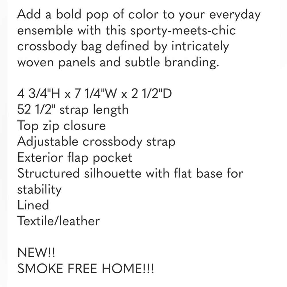 Kate Spade Ava Canvas Crossbody Bag Spring New with Tags - Picture 8 of 8